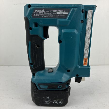 ЗЗ MAKITA マキタ 14.4v 充電式タッカ バッテリーx1 充電器 ケース付 ST111D ブルー
