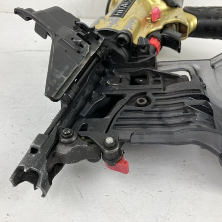 ЗЗ HITACHI 日立 90mm 高圧 エア釘打ち機 取説 ケース付 NV90HMC ゴールド×ブラック