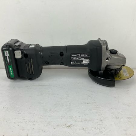 ЗЗ HiKOKI ハイコーキ 10.8v 100mm 充電式ディスクグラインダー 充電器 バッテリー×2 ケース付 G1210DA ブラック
