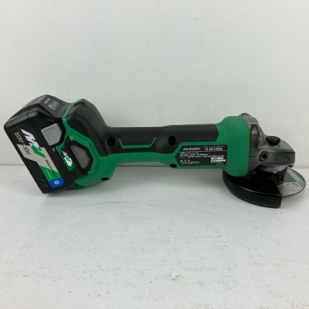 ЗЗ HiKOKI ハイコーキ 36v 100mm 充電式ディスクグラインダー バッテリー×1 ケース付 ※充電器なし G3610DA グリーン×ブラック