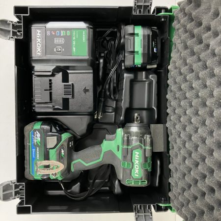 ЗЗ HiKOKI ハイコーキ 36v 12.7mm インパクトレンチ バッテリーx2 充電器 ケース付 WR36DH グリーン