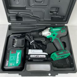 ЗЗ MAKITA マキタ 14.4v 充電式インパクトドライバ 充電器 バッテリー×1 ケース付 M695D グリーン×ブラック Bランク