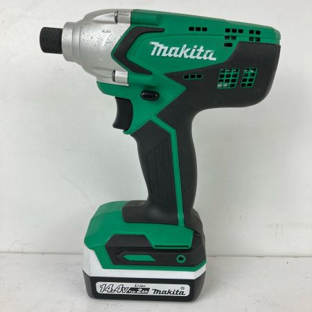 ЗЗ MAKITA マキタ 14.4v 充電式インパクトドライバ 充電器 バッテリー×1 ケース付 M695D グリーン×ブラック