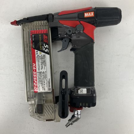 ЗЗ MAX マックス 55mm 高圧 フィニッシュネイラ ケース付 HA-55SF2(D) ブラック×レッド