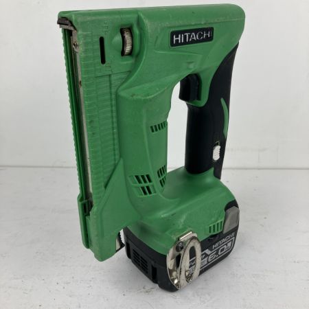 ЗЗ HITACHI 日立 14.4v 13mm コードレスタッカ バッテリーx1 ケース付 充電器なし N14DSL グリーン