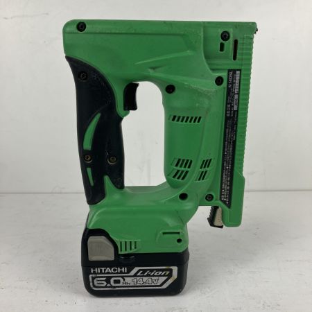 ЗЗ HITACHI 日立 14.4v 13mm コードレスタッカ バッテリーx1 ケース付 充電器なし N14DSL グリーン