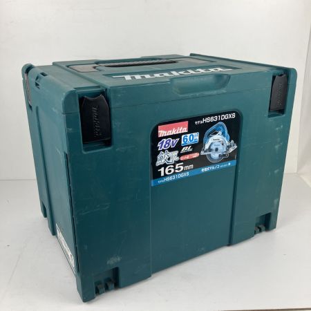 ЗЗ MAKITA マキタ 18v 165mm 充電式丸のこ バッテリーx1 ケース付 HS631D ブルー
