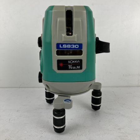 ЗЗ SOKKIA ソキア 赤色レーザー 墨出し器 受光器 ケース付 LS830 グリーン