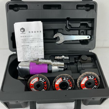 ЗЗ YANASE 58mm 常圧 エアサンダー TOPミニサンダー 取説 ケース付 AGS-58 パープル×シルバー