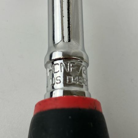 ЗЗ Snap-on スナップオン 3/8コンパクトラウンドスイベルラチェット 本体のみ FHCNF72 ブラック×レッド