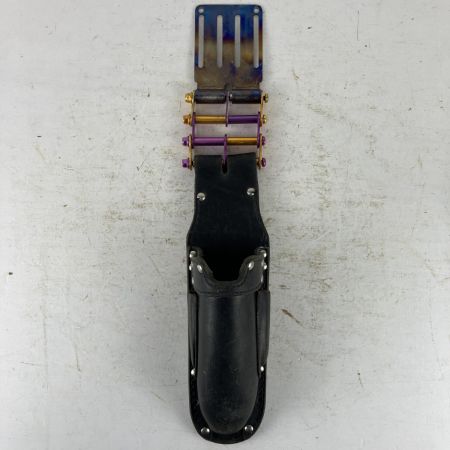 ЗЗ KNICKS 折畳み充電ドライバーホルダー チタンベルトループ付き KB-111JOCDX TIT-15Y ブラック