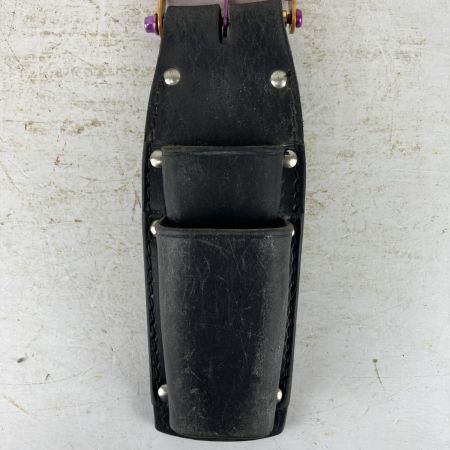 ЗЗ KNICKS チェーン式親子2段LLタイプホルダー チタンベルトループ付 KB-201PLLDX TIT-15Y ブラック