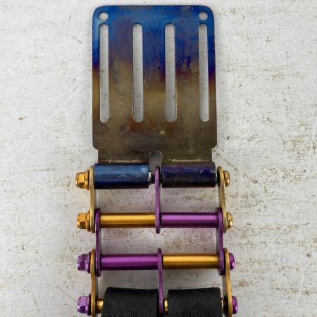 ЗЗ KNICKS チェーン式親子2段LLタイプホルダー チタンベルトループ付 KB-201PLLDX TIT-15Y ブラック