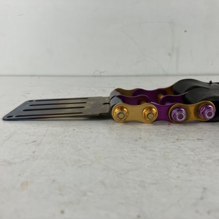 ЗЗ KNICKS チェーン式親子2段LLタイプホルダー チタンベルトループ付 KB-201PLLDX TIT-15Y ブラック