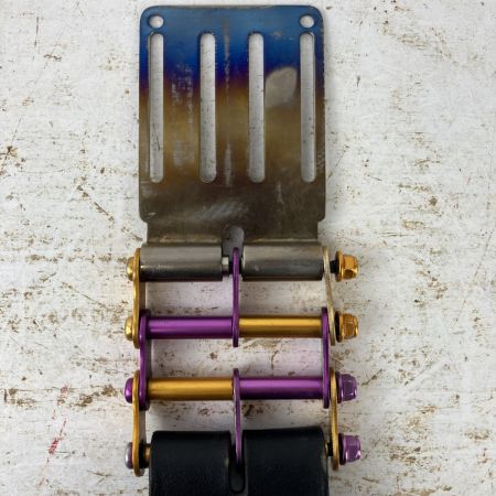 ЗЗ KNICKS 電工ナイフ・カッター2段ホルダー チタンベルトループ・アルミチェーン金具付 KB-112DX ブラック