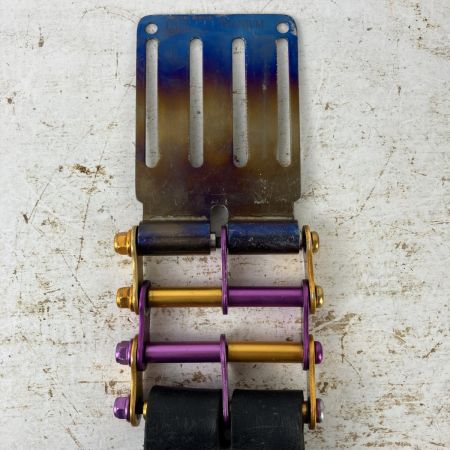 ЗЗ KNICKS 電工ナイフ・カッター2段ホルダー チタンベルトループ・アルミチェーン金具付 KB-112DX ブラック