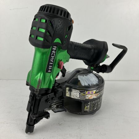 ЗЗ HITACHI 日立 65mm 高圧 エア釘打ち機 ケース付 NV65HMC グリーン