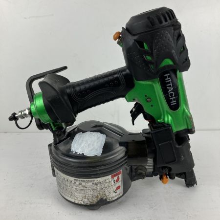ЗЗ HITACHI 日立 65mm 高圧 エア釘打ち機 ケース付 NV65HMC グリーン