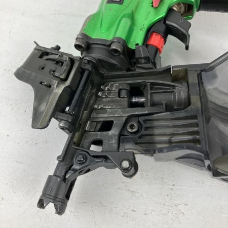 ЗЗ HITACHI 日立 65mm 高圧 エア釘打ち機 ケース付 NV65HMC グリーン