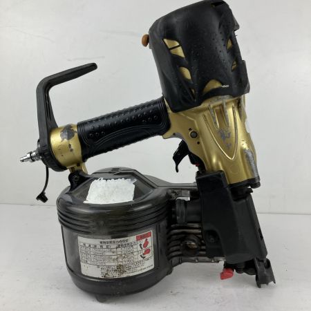 ЗЗ HITACHI 日立 90mm 高圧 エア釘打ち機 ケース付 NV90HMC ゴールド