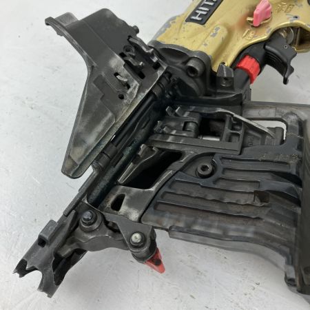 ЗЗ HITACHI 日立 90mm 高圧 エア釘打ち機 ケース付 NV90HMC ゴールド