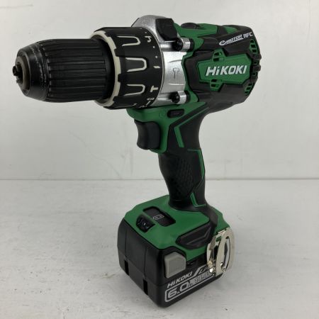 ЗЗ HiKOKI ハイコーキ 14.4v コードレス振動ドライバドリル バッテリーx2 充電器 ケース付 DV14DBL2 グリーン×ブラック