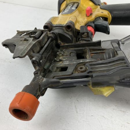 ЗЗ HITACHI 日立 65mm 高圧 エア釘打ち機 ケース付 NV65HMJ ゴールド×ブラック