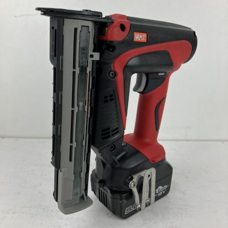 ЗЗ MAX マックス 18v 35mm 充電式フィニッシュネイラ バッテリーx1 充電器 ケース付 TJ-35FN1 ブラック×レッド