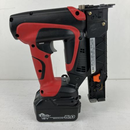 ЗЗ MAX マックス 18v 35mm 充電式フィニッシュネイラ バッテリーx1 充電器 ケース付 TJ-35FN1 ブラック×レッド