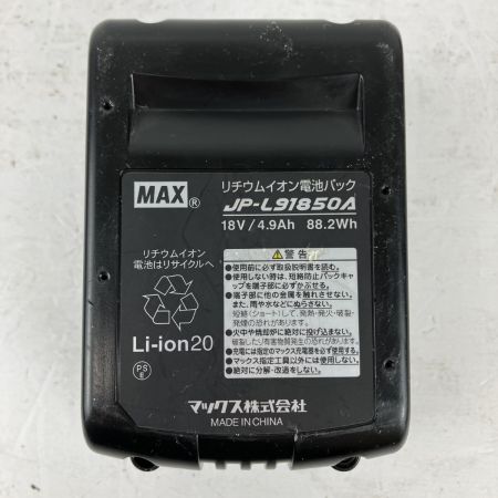 ЗЗ MAX マックス 18v 35mm 充電式フィニッシュネイラ バッテリーx1 充電器 ケース付 TJ-35FN1 ブラック×レッド