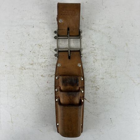 ЗЗ KNICKS ニックス ヌメ革 チェーン式親子3段ペンチホルダー チェーン金具 ベルトループ付 KN-303PDX キャメル