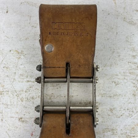 ЗЗ KNICKS ニックス ヌメ革 チェーン式親子3段ペンチホルダー チェーン金具 ベルトループ付 KN-303PDX キャメル