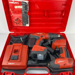 ЗЗ Hilti ヒルティ 14.4v インパクトドライバ ドライバドリル 充電器 バッテリー×2付 SID 144-A/SFH 144-A レッド Cランク