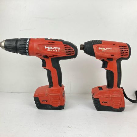 ЗЗ Hilti ヒルティ 14.4v インパクトドライバ ドライバドリル 充電器 バッテリー×2付 SID 144-A/SFH 144-A レッド
