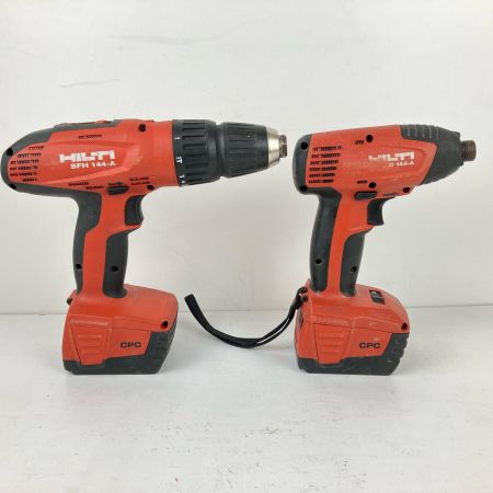 ЗЗ Hilti ヒルティ 14.4v インパクトドライバ ドライバドリル 充電器 バッテリー×2付 SID 144-A/SFH 144-A レッド