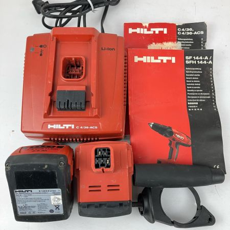 ЗЗ Hilti ヒルティ 14.4v インパクトドライバ ドライバドリル 充電器 バッテリー×2付 SID 144-A/SFH 144-A レッド