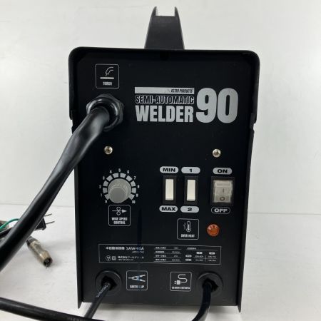 ЗЗ ASTRO PRODUCTS アストロプロダクツ 100v 半自動溶接機 溶接面付 SAW-90A ブラック