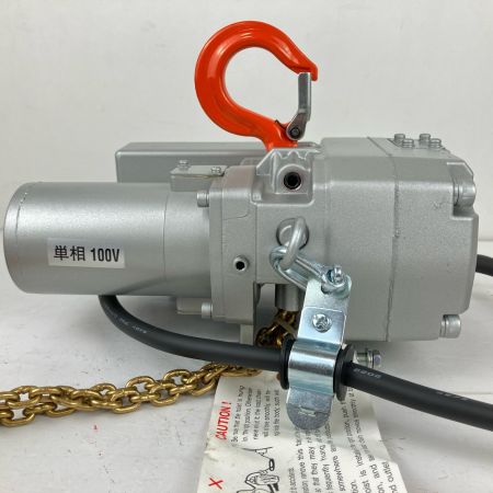 ЗЗ ZOJIRUSHI CORPORATION 象印 単相100v 200kg 小型電気チェーンブロック 取説 検査合格書付 βS-020 オレンジ