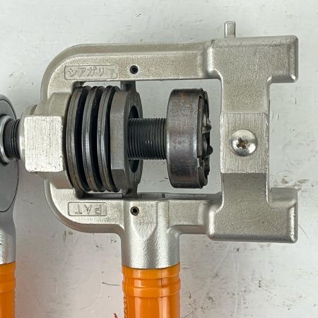 ЗЗ INABA DENKO ロングフレキツバ出し機 ツバ出し工具 配管 カセットダイス ケース付 TM-135 シルバー×オレンジ