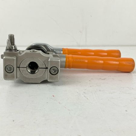 ЗЗ INABA DENKO ロングフレキツバ出し機 ツバ出し工具 配管 カセットダイス ケース付 TM-135 シルバー×オレンジ