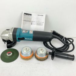 ЗЗ MAKITA マキタ 100mm 100v ディスクグラインダー ピンレンチ ハンドル付 GA4041C ブルー Cランク