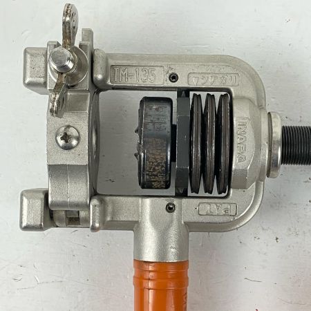 ЗЗ INABA DENKO ロングフレキツバ出し 機ツバ出し工具 配管 カセットダイス ケース付 TM-135 シルバー×オレンジ