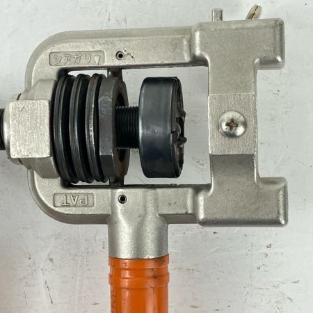 ЗЗ INABA DENKO ロングフレキツバ出し機 ツバ出し工具 配管 カセットダイス ケース付 TM-135 シルバー×オレンジ