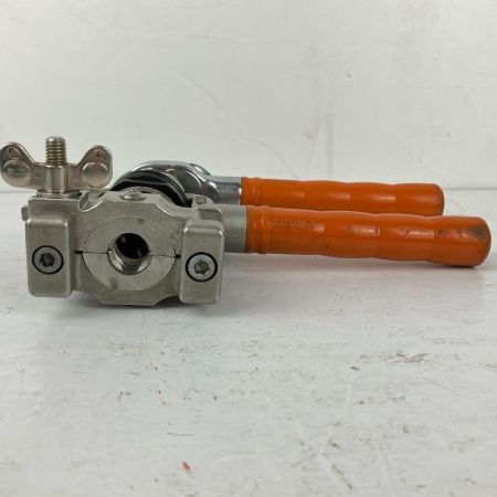 ЗЗ INABA DENKO ロングフレキツバ出し機 ツバ出し工具 配管 カセットダイス ケース付 TM-135 シルバー×オレンジ