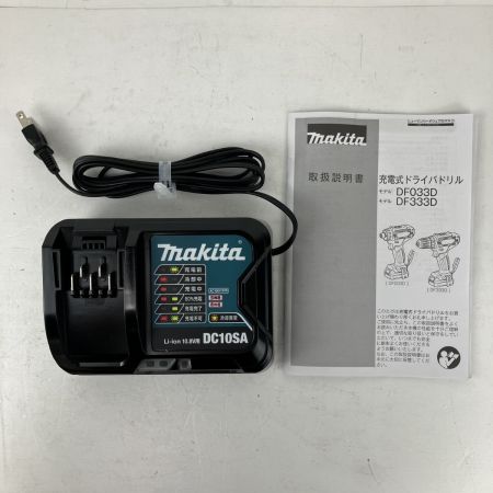 ЗЗ MAKITA マキタ 10.8v 充電式ドライバドリル バッテリーx2 充電器 ケース付 DF333D ブルー