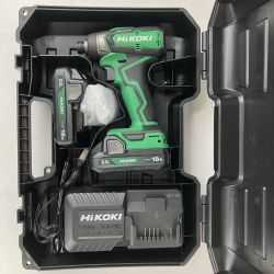 ЗЗ HiKOKI ハイコーキ 18v コードレスインパクトドライバ バッテリーx2 充電器 ケース付 WH18DD グリーン Aランク