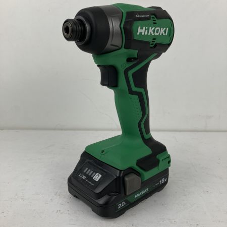 ЗЗ HiKOKI ハイコーキ 18v コードレスインパクトドライバ バッテリーx2 充電器 ケース付 WH18DD グリーン
