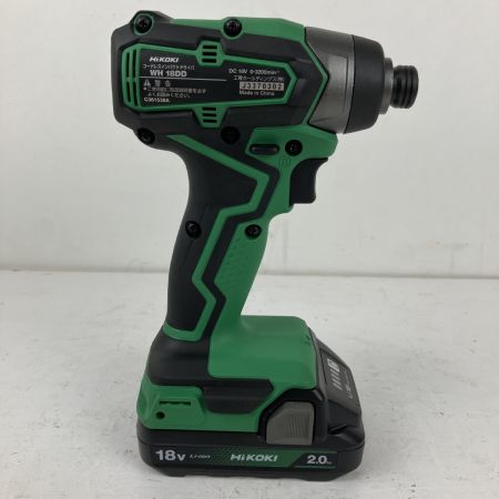 ЗЗ HiKOKI ハイコーキ 18v コードレスインパクトドライバ バッテリーx2 充電器 ケース付 WH18DD グリーン