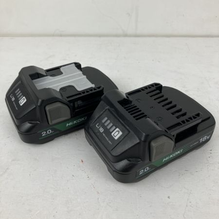 ЗЗ HiKOKI ハイコーキ 18v コードレスインパクトドライバ バッテリーx2 充電器 ケース付 WH18DD グリーン