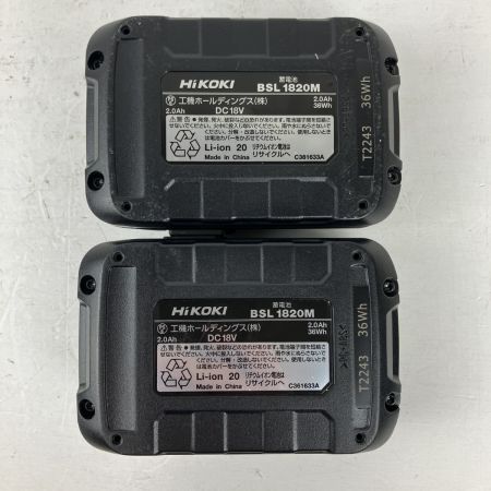ЗЗ HiKOKI ハイコーキ 18v コードレスインパクトドライバ バッテリーx2 充電器 ケース付 WH18DD グリーン